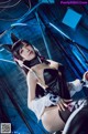 Coser @ 水 淼 Aqua Vol.054: 碧蓝 航线 爱 宕 犬 同人 机车 (40 photos)